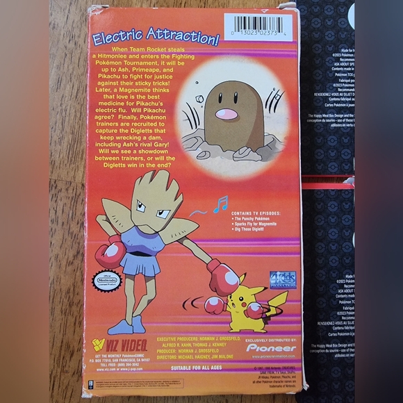 Vintage Pokémon Bundle Pikachu Party Fighting Tournament VHS & Trading Cards - Picture 7 of 9
